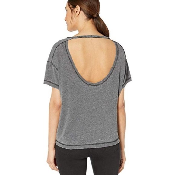 Free People All Mine Black Tee. S,M - Picture 2 of 8